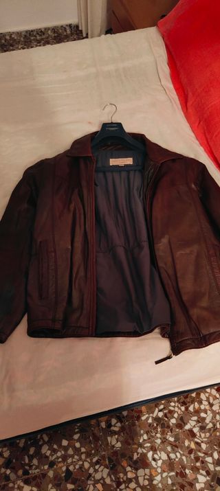Chaqueta de cuero hombre 