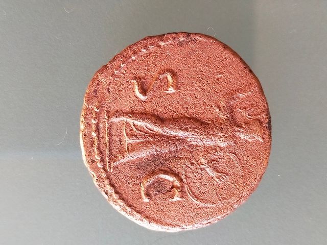 Moneda romana emperador Claudio