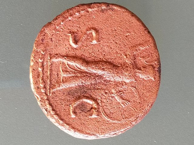 Moneda romana emperador Claudio