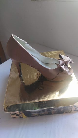 zapatos de fiesta bronce