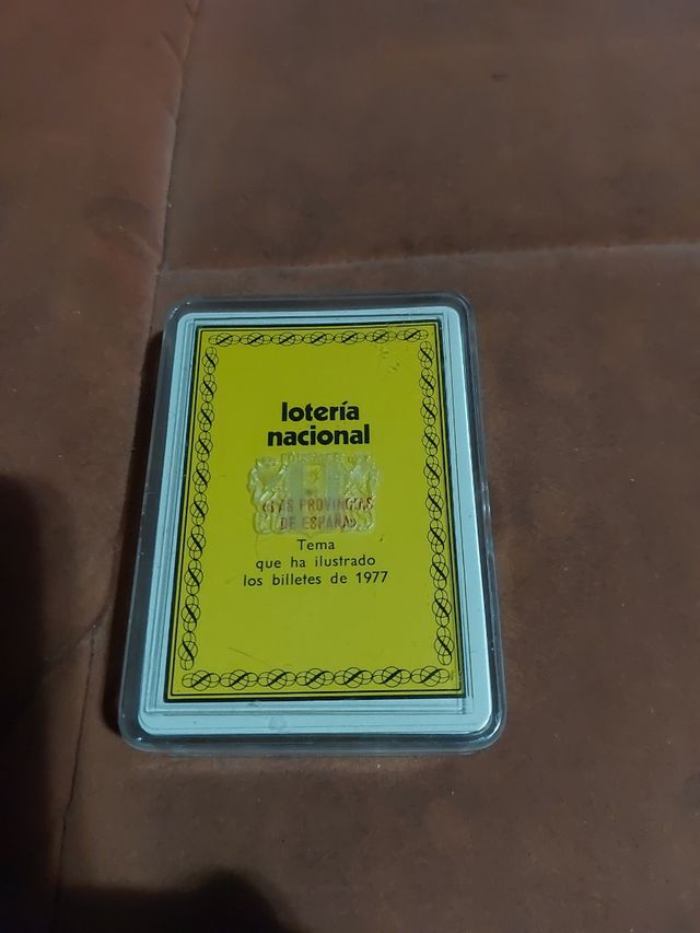 Cartas loteria nacional provincias 1977