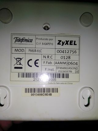 Router ADSL telefónica+ 2 microfiltros 