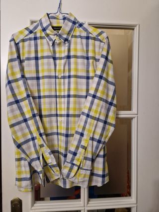 camisa de cuadros massimo dutti