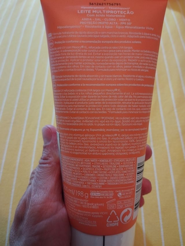 CAPITAL SOLEIL VICHY SPF 50, 200 ML.