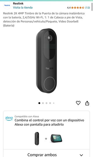 Timbre de puerta con camara