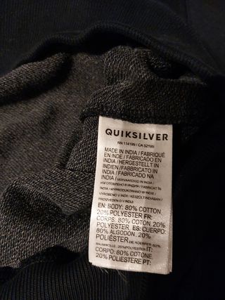 Sudadera Quiksilver Talla M Azul Marino NUEVA