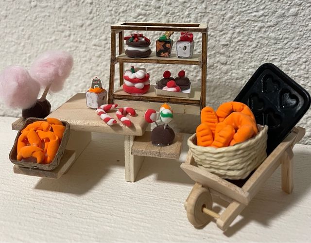 Puesto de pasteles para belenes