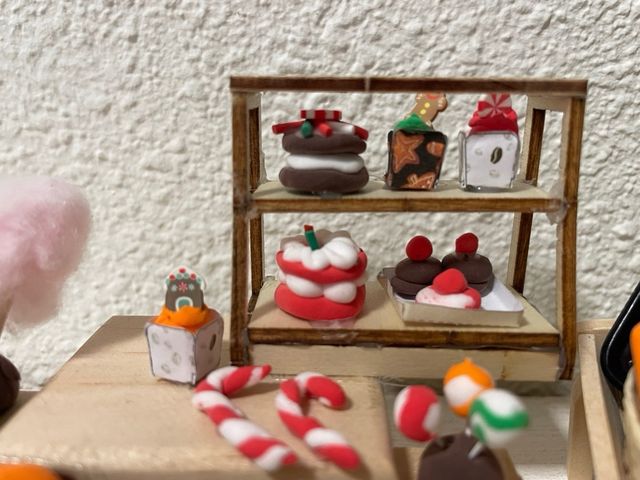 Puesto de pasteles para belenes