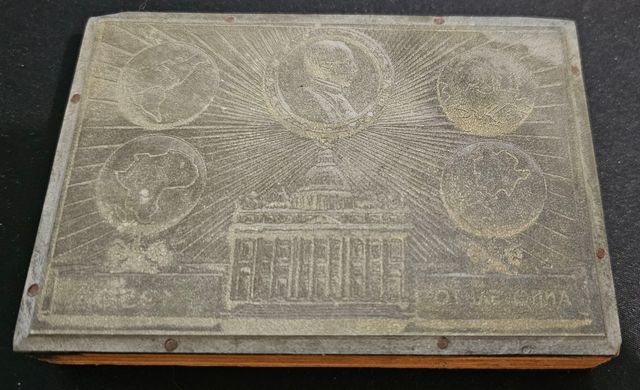 Matrice cartolina vaticana Eugenio Pacelli 1950