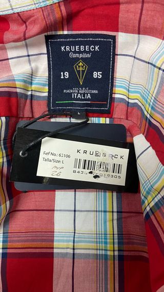 Camisa cuadros rojo