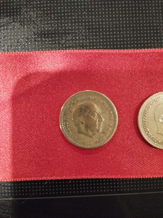 Lote Monedas 1 peseta Franco