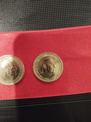 Lote Monedas 1 peseta Franco