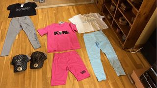 Conjunto de camiseta y legin corto