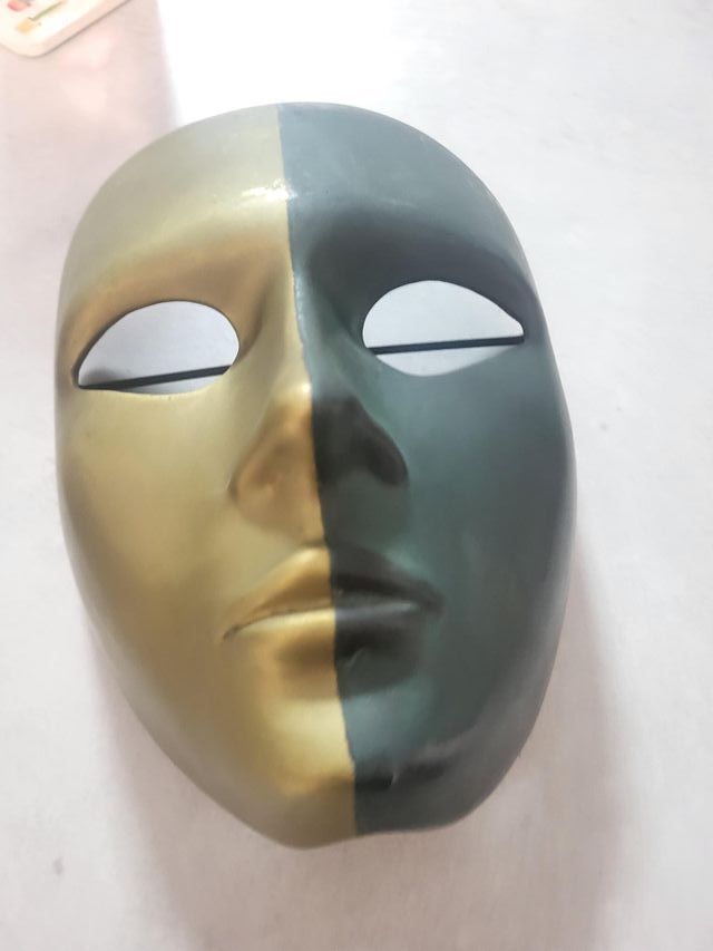 mascaras decoracion vintage antiguo bronce