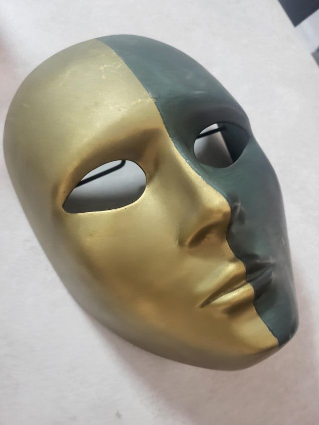 mascaras decoracion vintage antiguo bronce