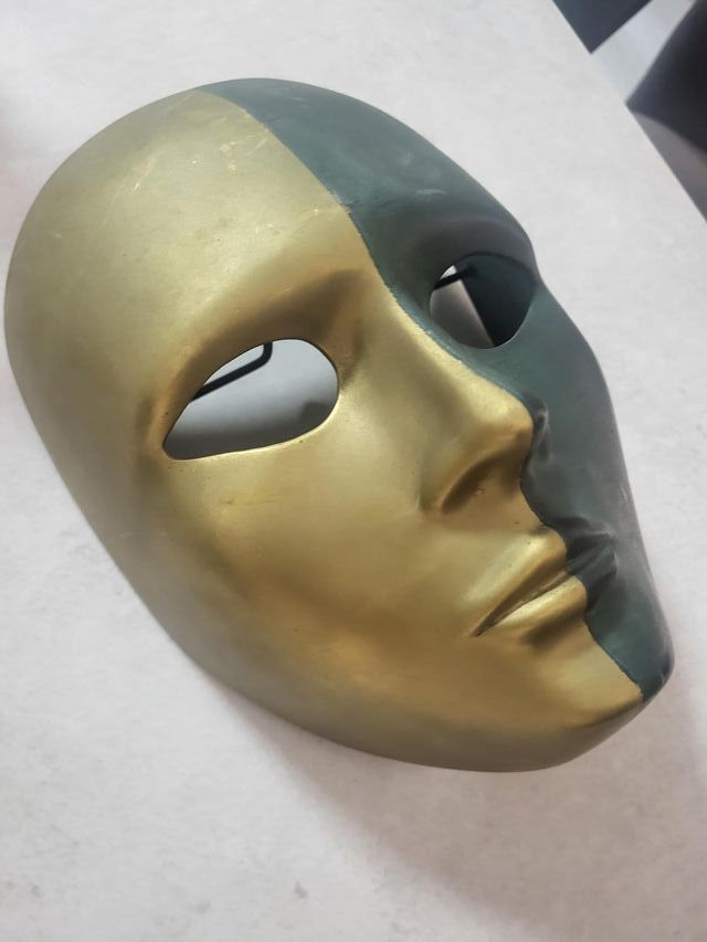mascaras decoracion vintage antiguo bronce