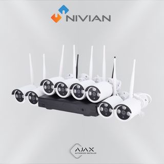 KIT 8 Cámaras De Vídeo IP WIFI NIVIAN