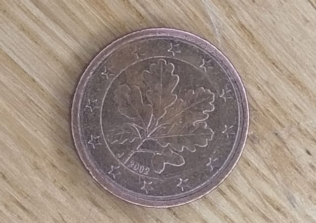Moneda 1 céntimo Alemania 2002