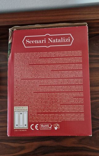 Scenario natalizio con luci