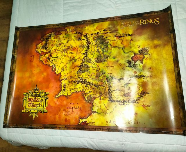 Póster mapa La Tierra Media