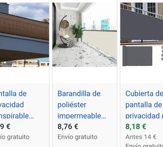 Protector visual balcón