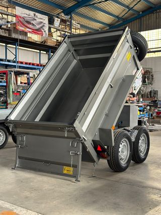 remolque basculante eléctrico reforzado