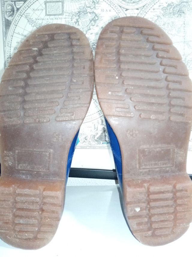 Botas para la lluvia de goma azules T38