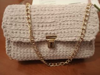 Borsetta panna in ciniglia