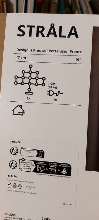 Ikea Lampada Strala da tavolo 