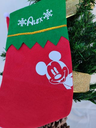 Calcetín de navidad personalizado Mickey