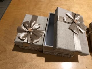 5 Scatolette in cotone e Stoffa