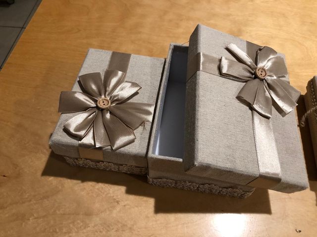 5 Scatolette in cotone e Stoffa