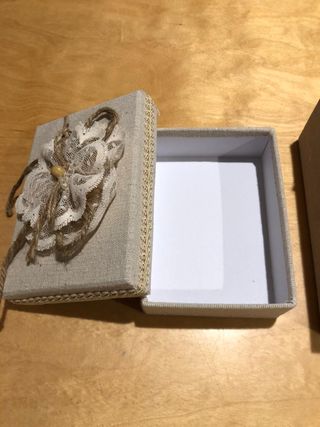 5 Scatolette in cotone e Stoffa