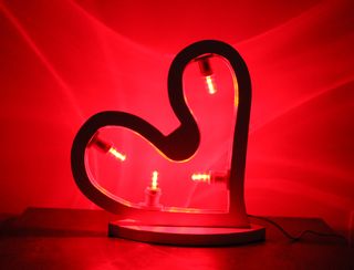 Bajour comodino luminaria Salentina 2 Led Cuore
