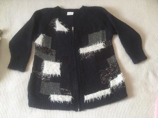 chaqueta punto lana azul marina GANNI