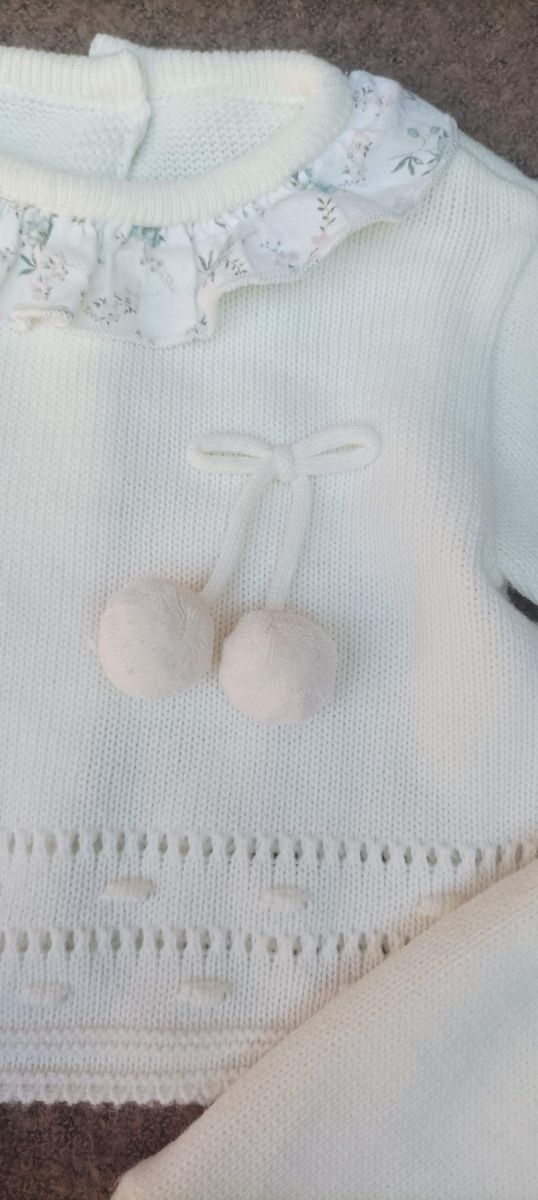 Conjunto bebe unisex lana 6 meses.