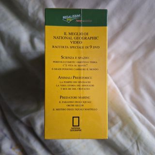 Cofanetto di 9 dvd national geographic