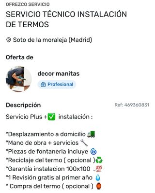 Vendita di scaldabagni + installazione a parte offerte