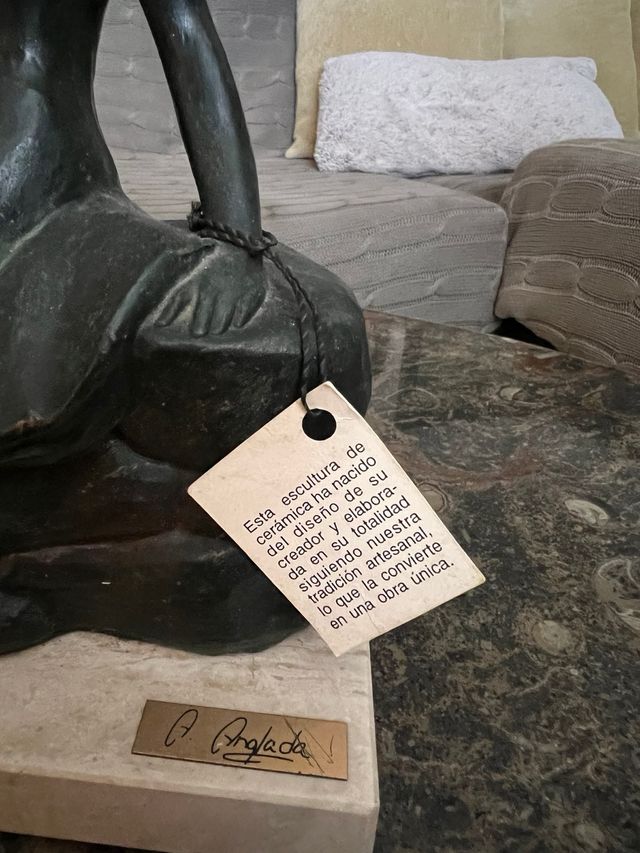 Escultura terracota/ bronce