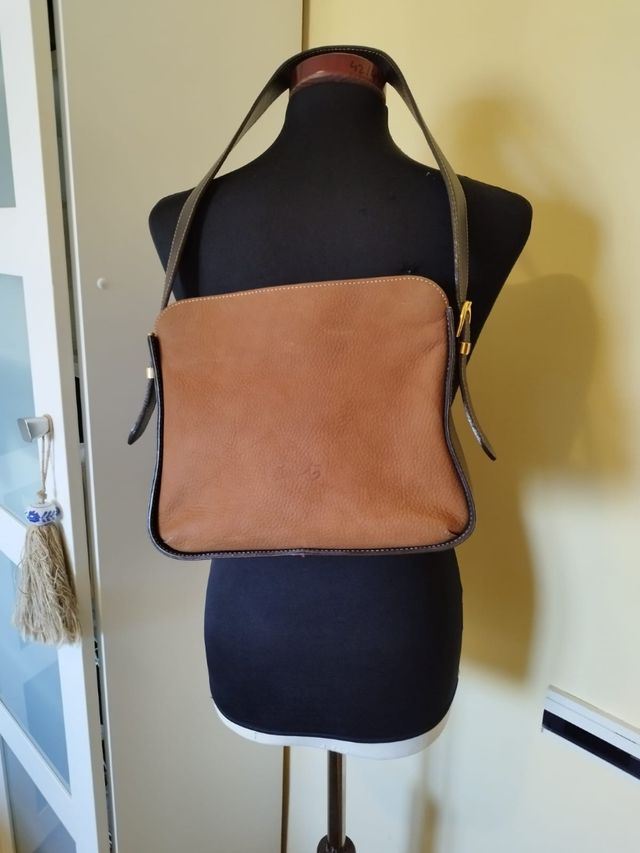 Bolso cats marrón y camel