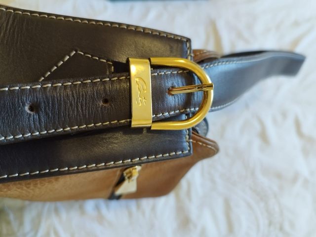 Bolso cats marrón y camel