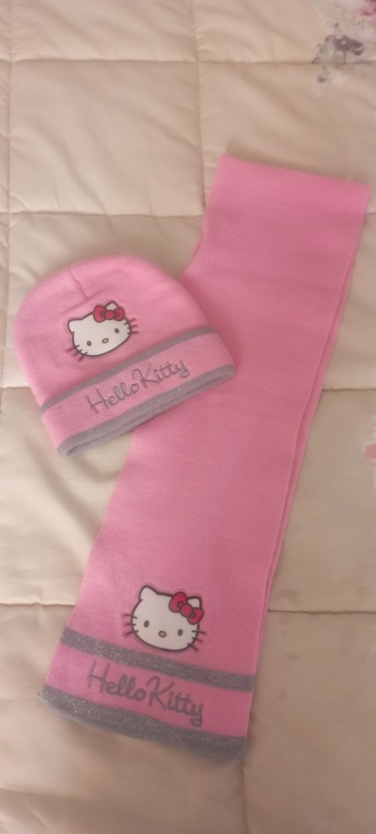 Nuevo Gorro+Bufanda Hello Kitty