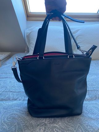 Bolso negro piel Tous