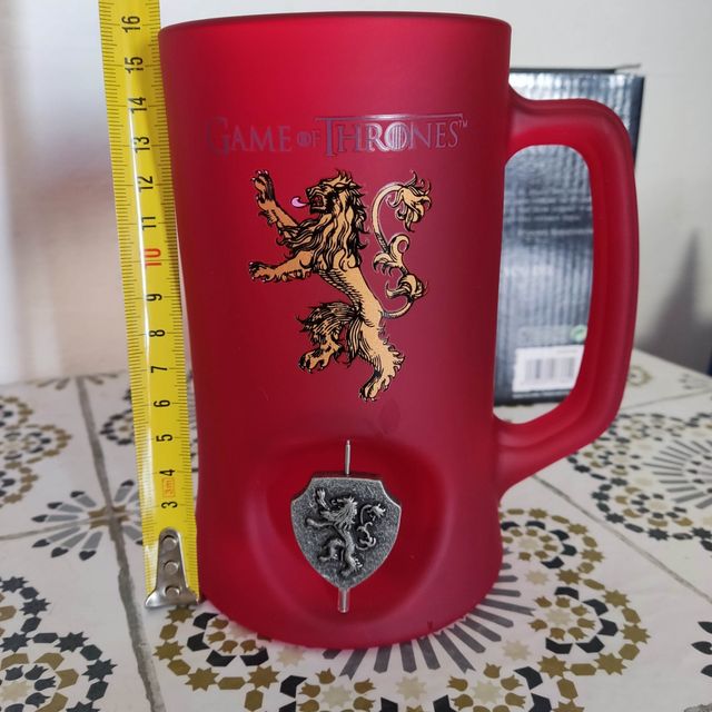 Jarra de Cerveza de Cristal Juego de tronos