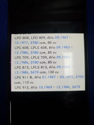 DAF, Mercedes benz motor arranque