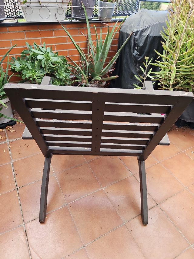 Sillones ( 2) jardin madera