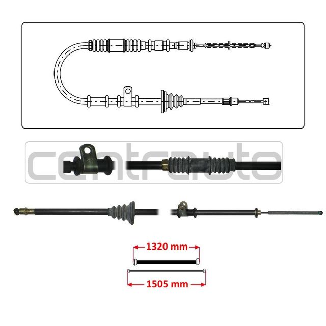 CABO TRAVÃO MAO TRASEIRO DIREITO LANCER  88->92