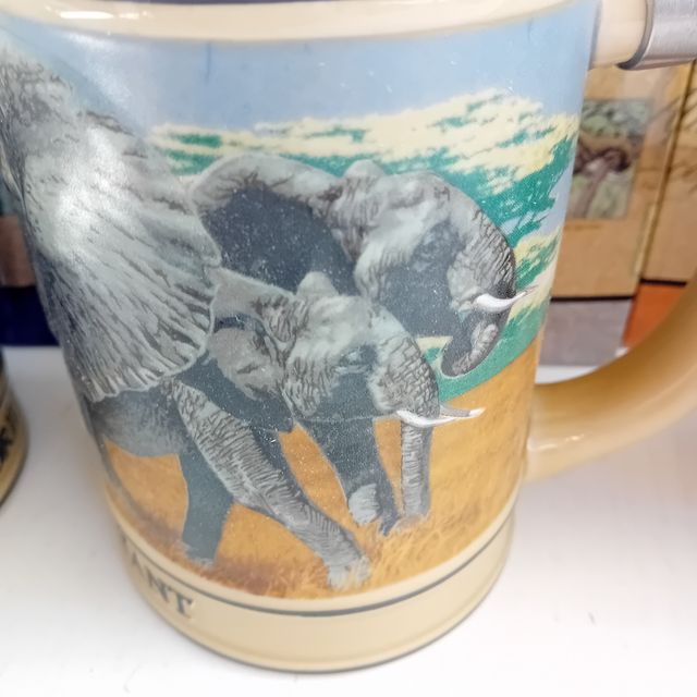 Caneca de cerveja animal em perigo de extinção Elef