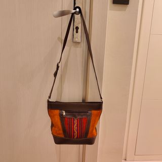 Bolso cuero y ante