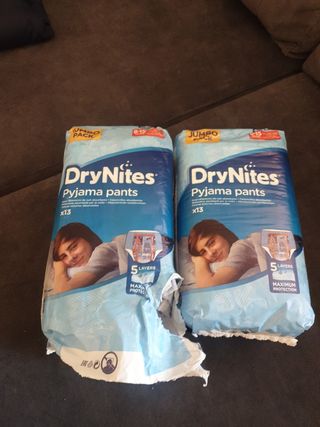 2 Pañal dry nites